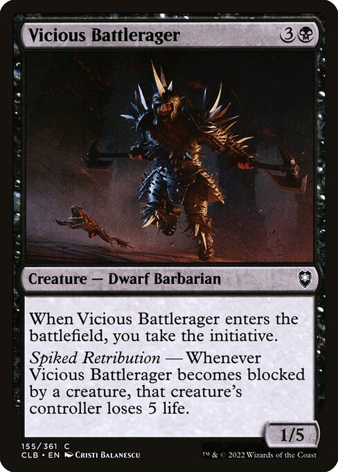 Commander Legends: Battle for Baldur's Gate - 155 - Vicious Battlerager - Common - B - Non-foil