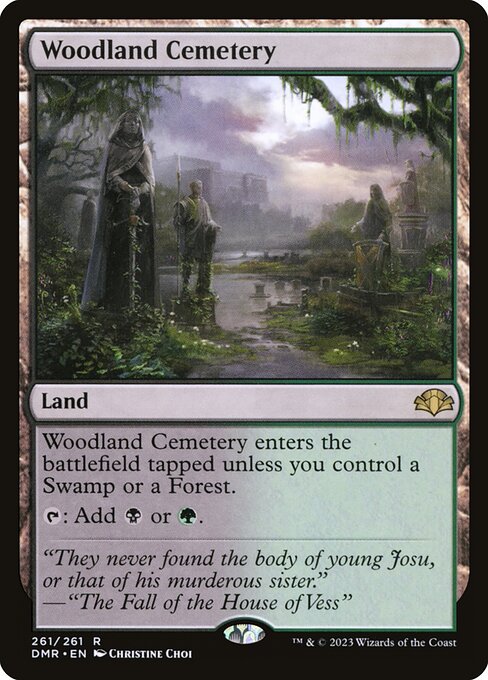 Dominaria Remastered - 261 - Woodland Cemetery - Rare - C - Non-foil