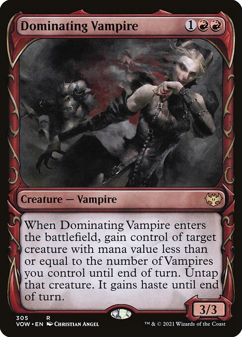 Innistrad: Crimson Vow - 305 - Dominating Vampire - Rare - R - Non-foil