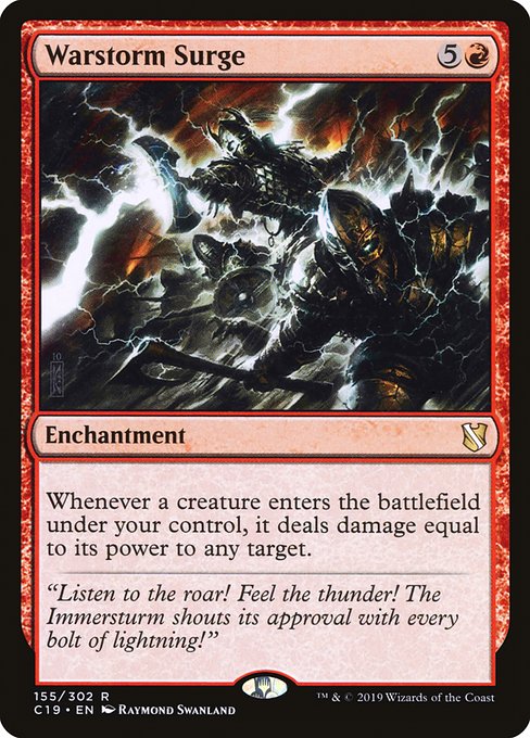 Commander 2019 - 155 - Warstorm Surge - Rare - R - Non-foil