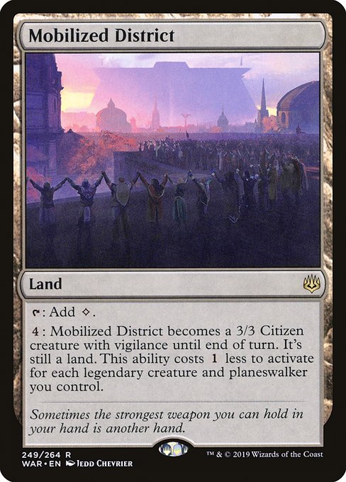 War of the Spark - 249 - Mobilized District - Rare - C - Foil