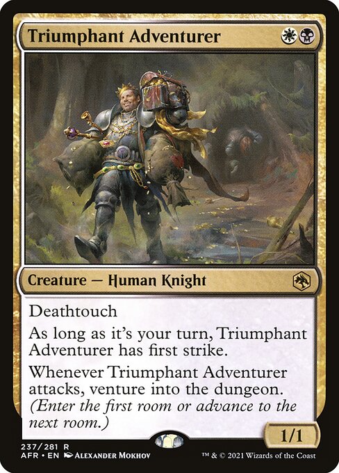 Adventures in the Forgotten Realms - 237 - Triumphant Adventurer - Rare - WB - Foil