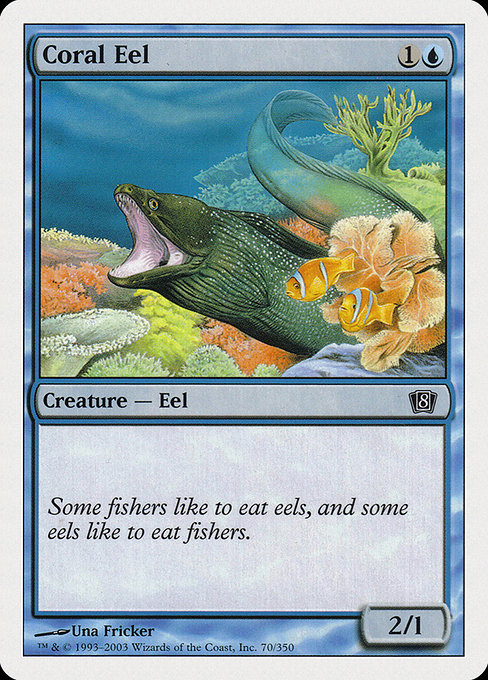Eighth Edition - 70 - Coral Eel - Common - U - Non-foil