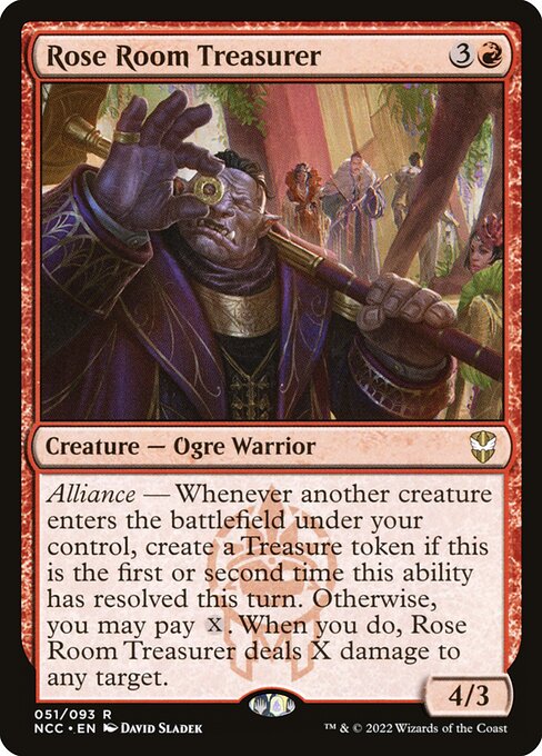 New Capenna Commander - 51 - Rose Room Treasurer - Rare - R - Non-foil