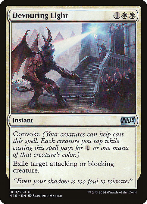Magic 2015 - 9 - Devouring Light - Uncommon - W - Non-foil