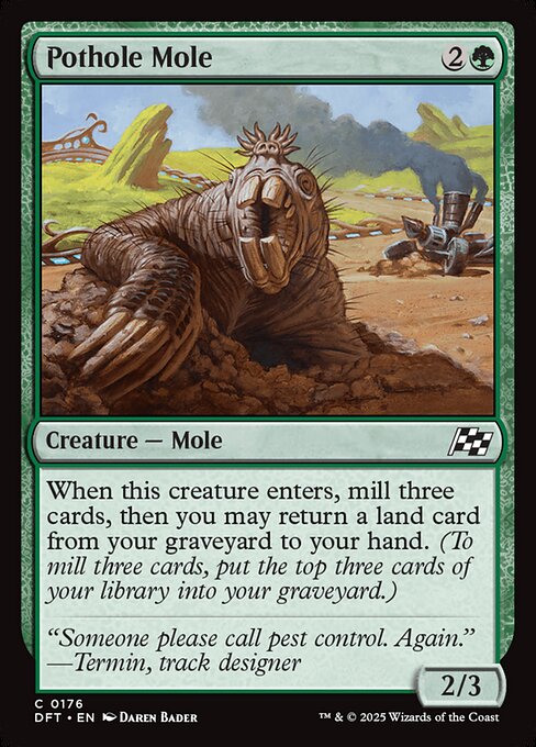 Aetherdrift - 176 - Pothole Mole - Common - G - Non-foil
