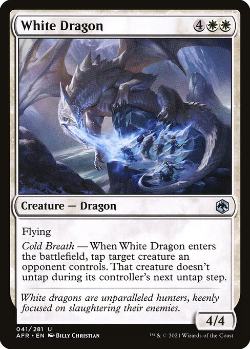 Adventures in the Forgotten Realms - 41 - White Dragon - Uncommon - W - Non-foil