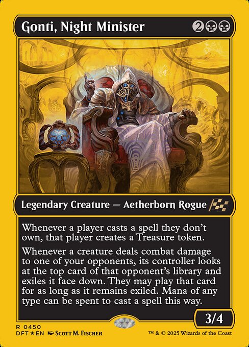 Aetherdrift - 450 - Gonti, Night Minister - Rare - B - Foil