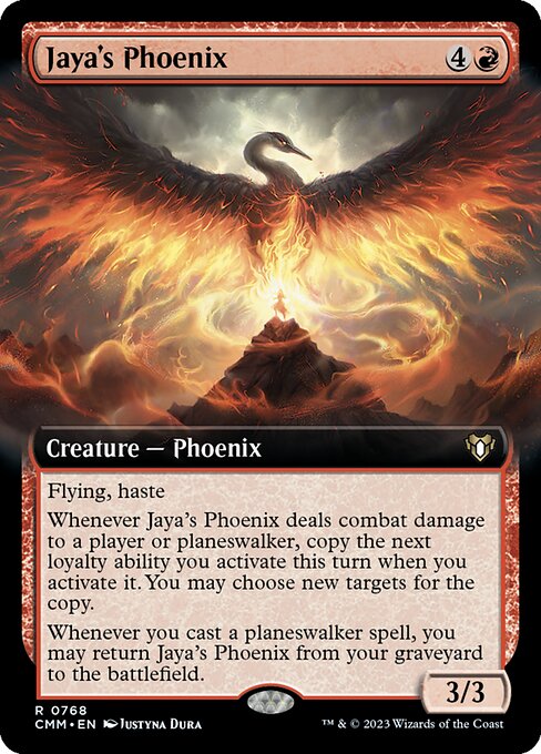 Commander Masters - 768 - Jaya's Phoenix - Rare - R - Non-foil