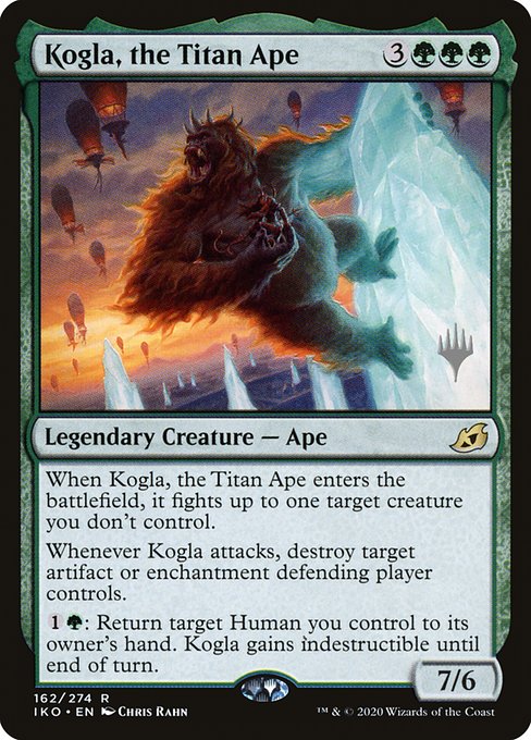 Ikoria: Lair of Behemoths Promos - 162p - Kogla, the Titan Ape - Rare - G - Non-foil - Promo