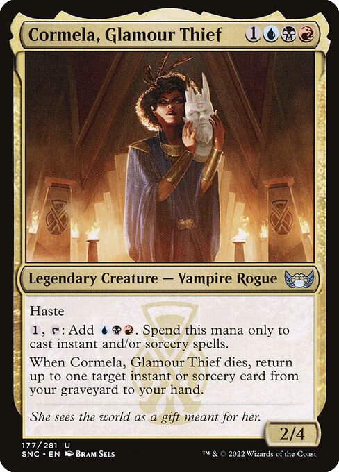 Streets of New Capenna - 177 - Cormela, Glamour Thief - Uncommon - Multi - Non-foil