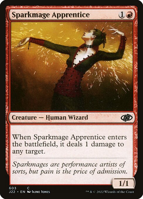 Jumpstart 2022 - 603 - Sparkmage Apprentice - Common - R - Non-foil