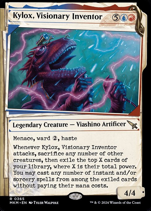 Murders at Karlov Manor - 365 - Kylox, Visionary Inventor - Rare - UR - Non-foil
