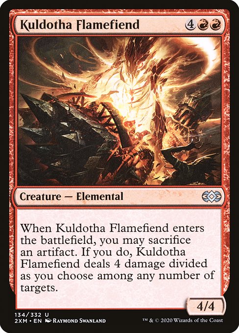 Double Masters - 134 - Kuldotha Flamefiend - Uncommon - R - Foil