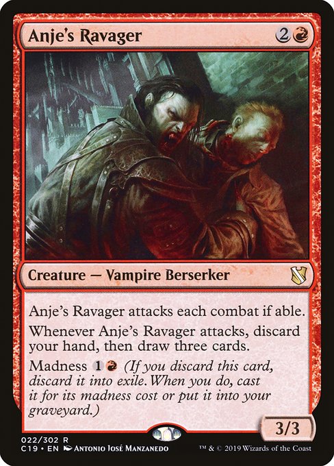 Commander 2019 - 22 - Anje's Ravager - Rare - R - Non-foil