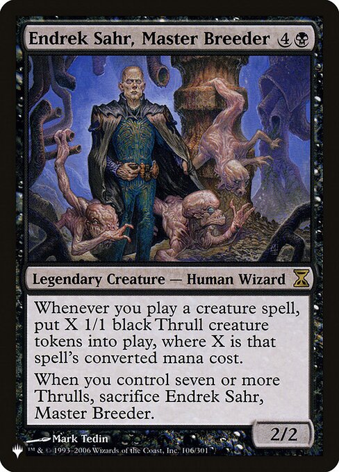 The List - TSP-106 - Endrek Sahr, Master Breeder - Rare - B - Non-foil