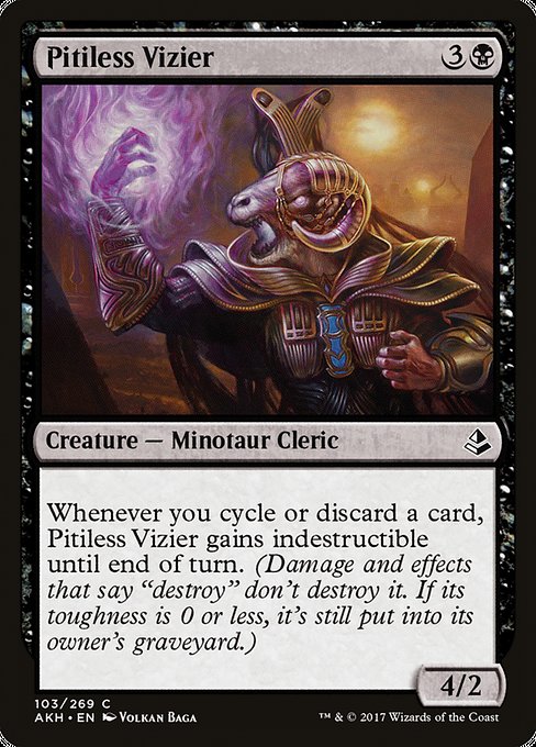 Amonkhet - 103 - Pitiless Vizier - Common - B - Non-foil