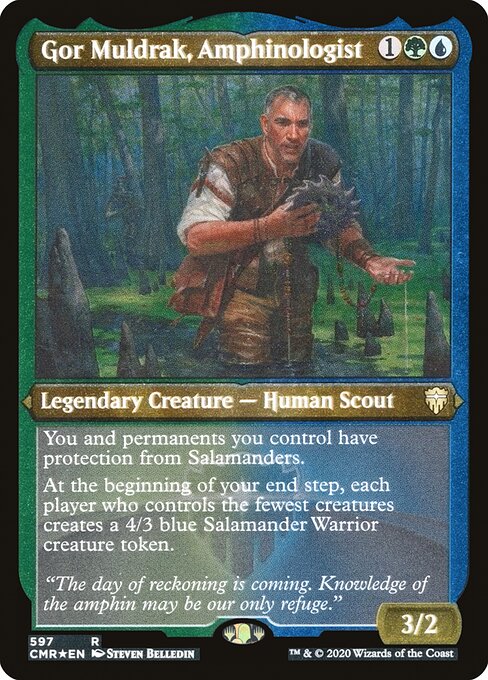 Commander Legends - 597 - Gor Muldrak, Amphinologist - Rare - UG - Non-foil
