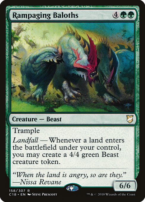 Commander 2018 - 158 - Rampaging Baloths - Rare - G - Non-foil