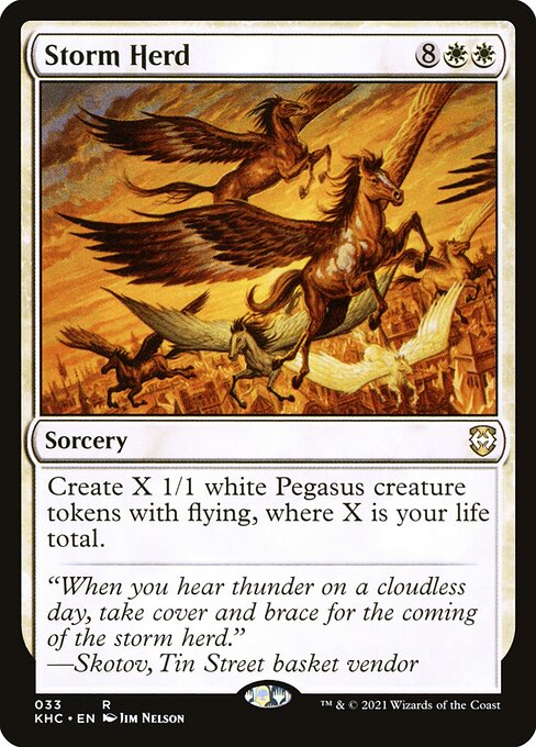 Kaldheim Commander - 33 - Storm Herd - Rare - W - Non-foil
