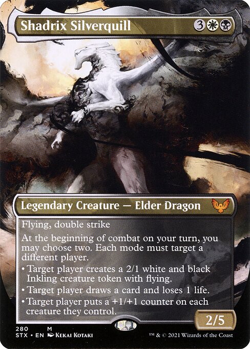 Strixhaven: School of Mages - 280 - Shadrix Silverquill - Mythic - WB - Non-foil