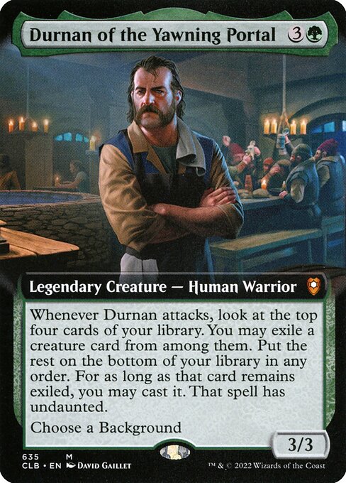 Commander Legends: Battle for Baldur's Gate - 635 - Durnan of the Yawning Portal - Mythic - G - Non-foil