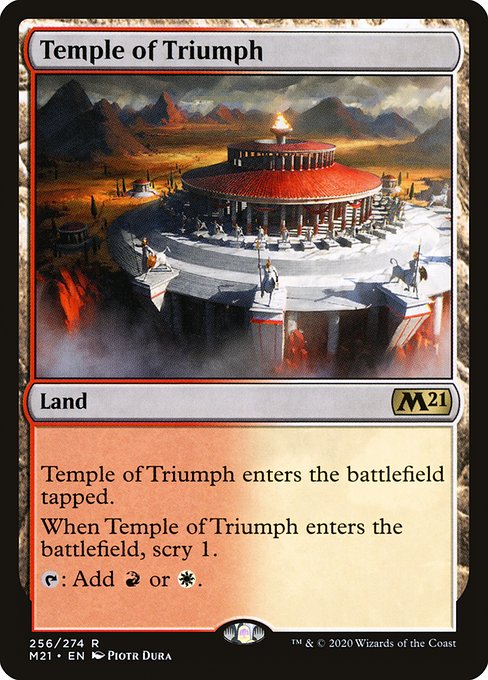Core Set 2021 - 256 - Temple of Triumph - Rare - C - Foil