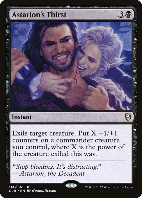 Commander Legends: Battle for Baldur's Gate - 114 - Astarion's Thirst - Rare - B - Foil