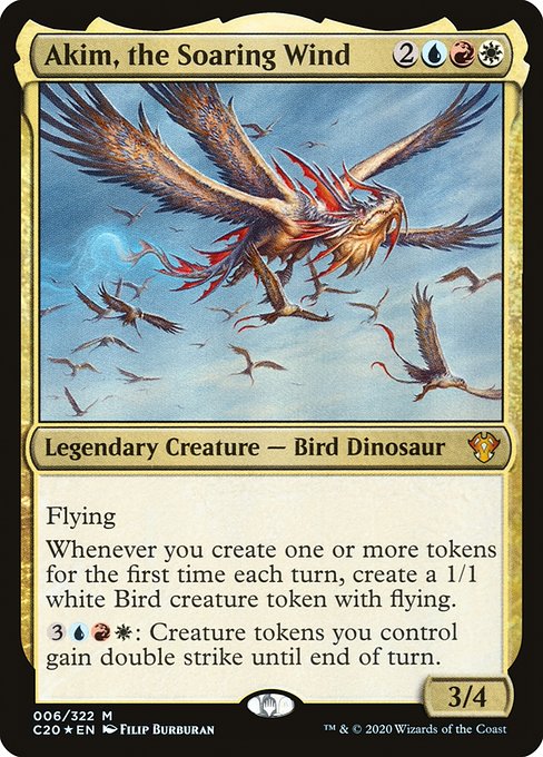 Commander 2020 - 6 - Akim, the Soaring Wind - Mythic - Multi - Foil