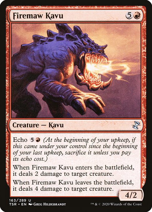Time Spiral Remastered - 163 - Firemaw Kavu - Uncommon - R - Non-foil