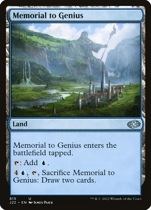 Jumpstart 2022 - 815 - Memorial to Genius - Uncommon - C - Non-foil