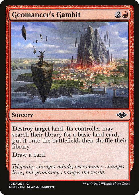 Modern Horizons - 125 - Geomancer's Gambit - Common - R - Non-foil