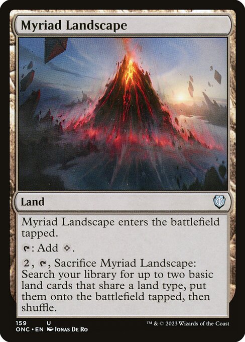 Phyrexia: All Will Be One Commander - 159 - Myriad Landscape - Uncommon - C - Non-foil