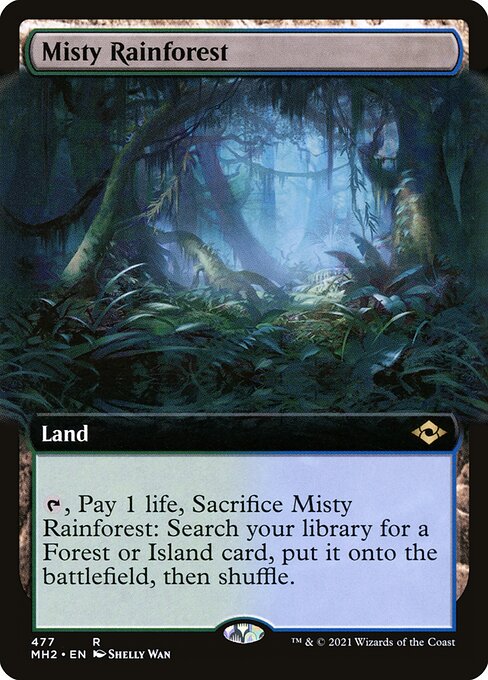 Modern Horizons 2 - 477 - Misty Rainforest - Rare - C - Foil
