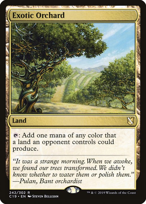 Commander 2019 - 242 - Exotic Orchard - Rare - C - Non-foil