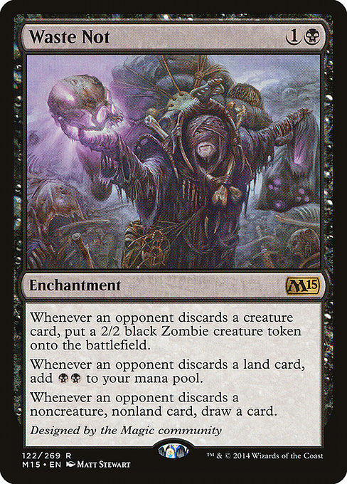 Magic 2015 - 122 - Waste Not - Rare - B - Non-foil