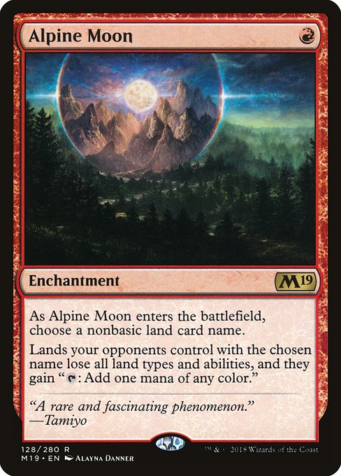 Core Set 2019 - 128 - Alpine Moon - Rare - R - Non-foil