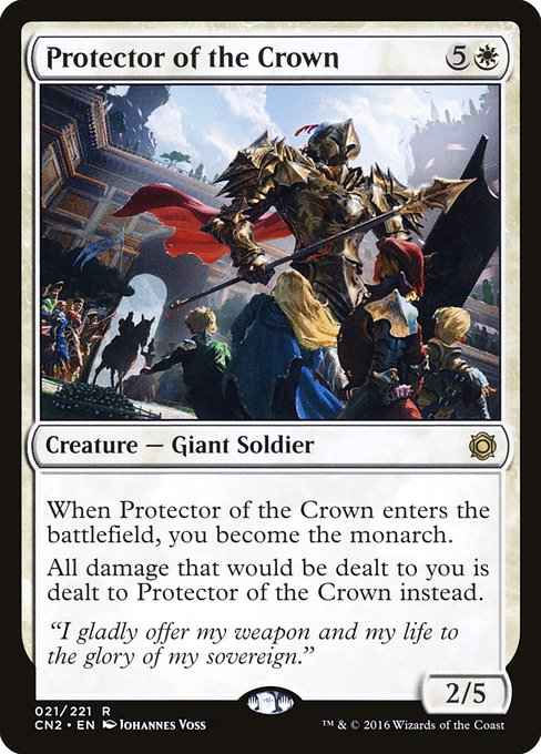 Conspiracy: Take the Crown - 21 - Protector of the Crown - Rare - W - Non-foil
