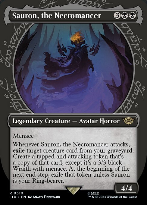 The Lord of the Rings: Tales of Middle-earth - 310 - Sauron, the Necromancer - Rare - B - Non-foil