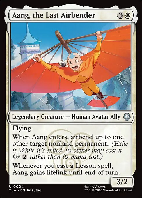 Avatar: The Last Airbender - 4 - Aang, the Last Airbender - Uncommon - W - Non-foil