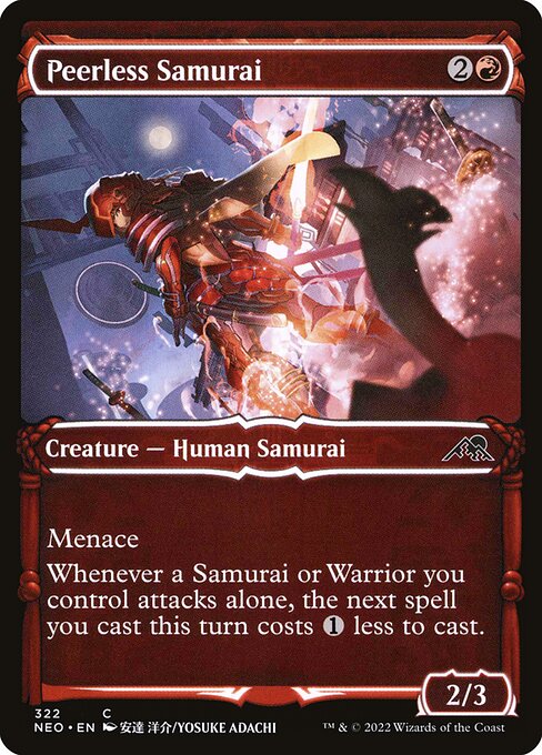 Kamigawa: Neon Dynasty - 322 - Peerless Samurai - Common - R - Non-foil