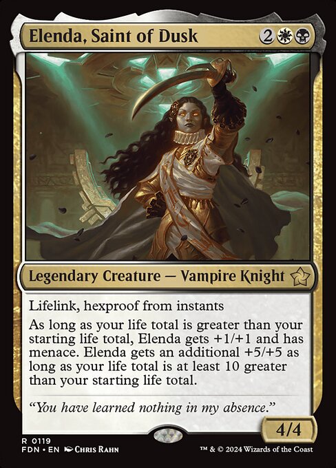 Foundations - 119 - Elenda, Saint of Dusk - Rare - WB - Non-foil