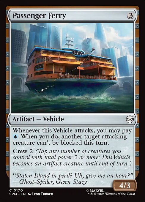 Marvel's Spider-Man - 170 - Passenger Ferry - Common - C - Foil