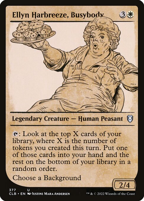 Commander Legends: Battle for Baldur's Gate - 377 - Ellyn Harbreeze, Busybody - Uncommon - W - Non-foil