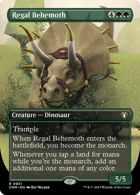 Commander Masters - 651 - Regal Behemoth - Rare - G - Foil