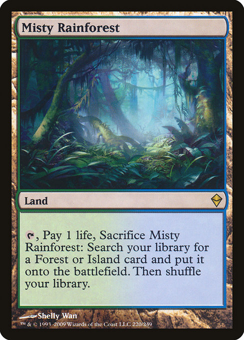 Zendikar - 220 - Misty Rainforest - Rare - C - Non-foil