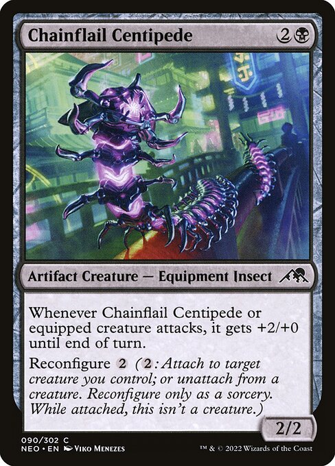 Kamigawa: Neon Dynasty - 90 - Chainflail Centipede - Common - B - Non-foil