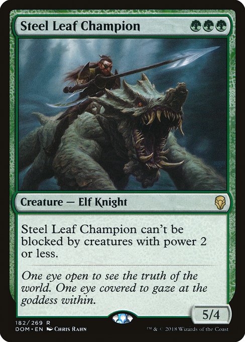 Dominaria - 182 - Steel Leaf Champion - Rare - G - Non-foil