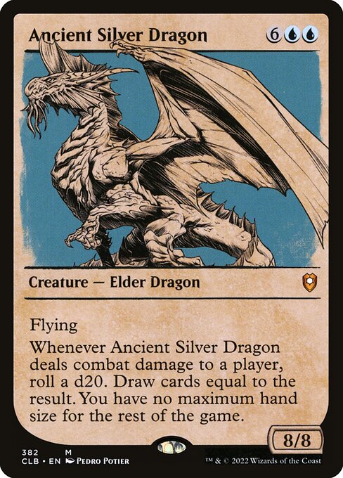 Commander Legends: Battle for Baldur's Gate - 382 - Ancient Silver Dragon - Mythic - U - Foil