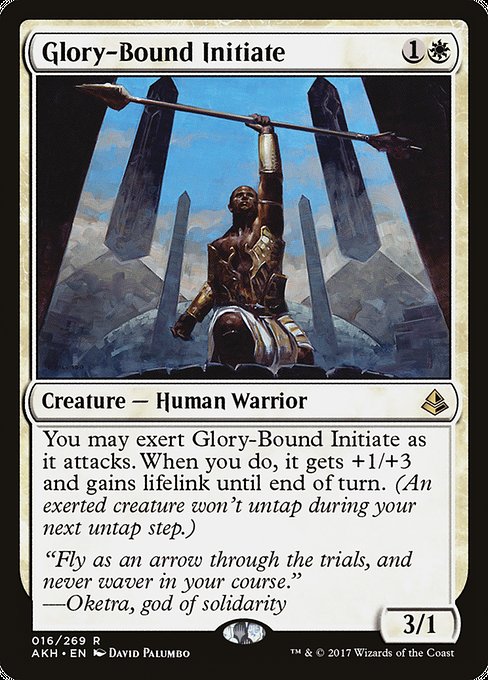 Amonkhet - 16 - Glory-Bound Initiate - Rare - W - Non-foil